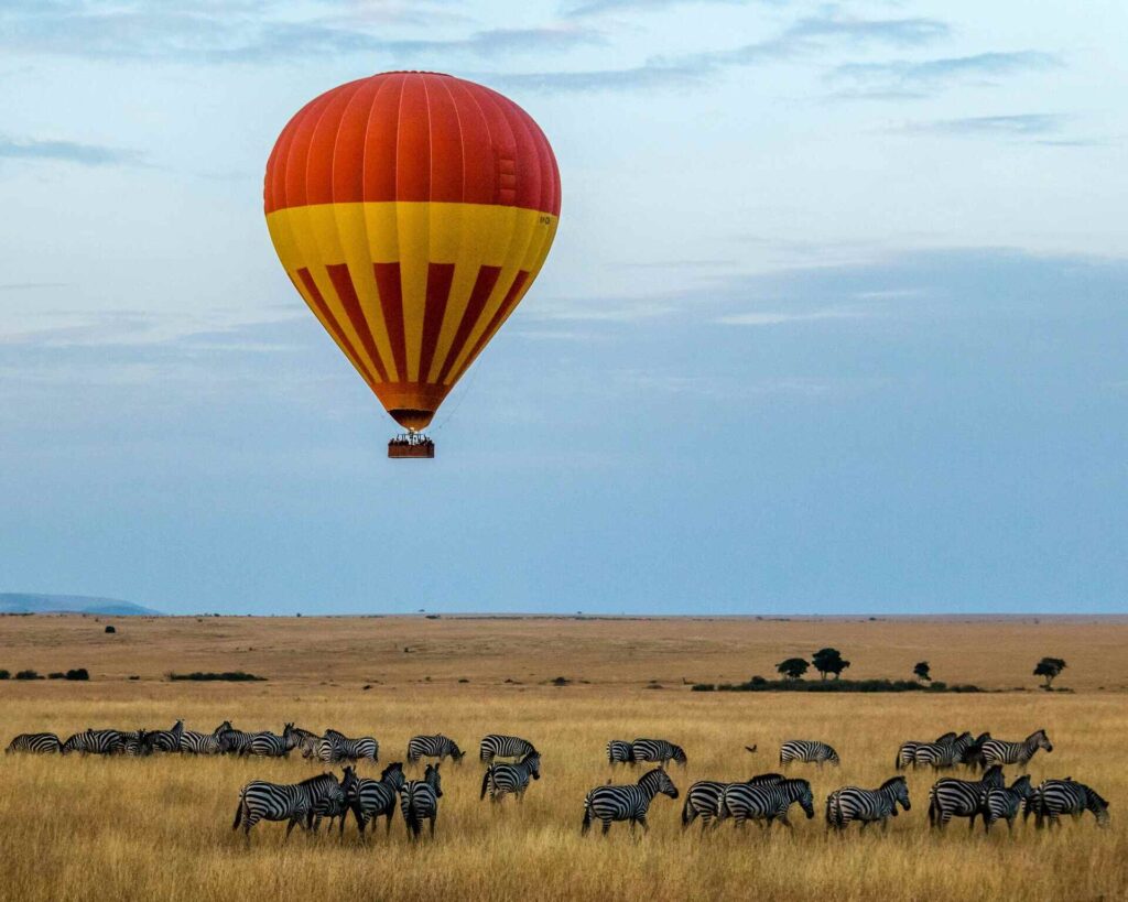 An image of a air balloon safari