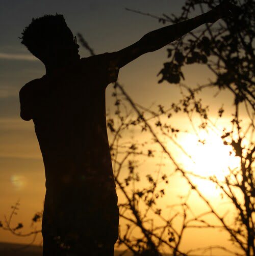 An image of a person in ngong hills.